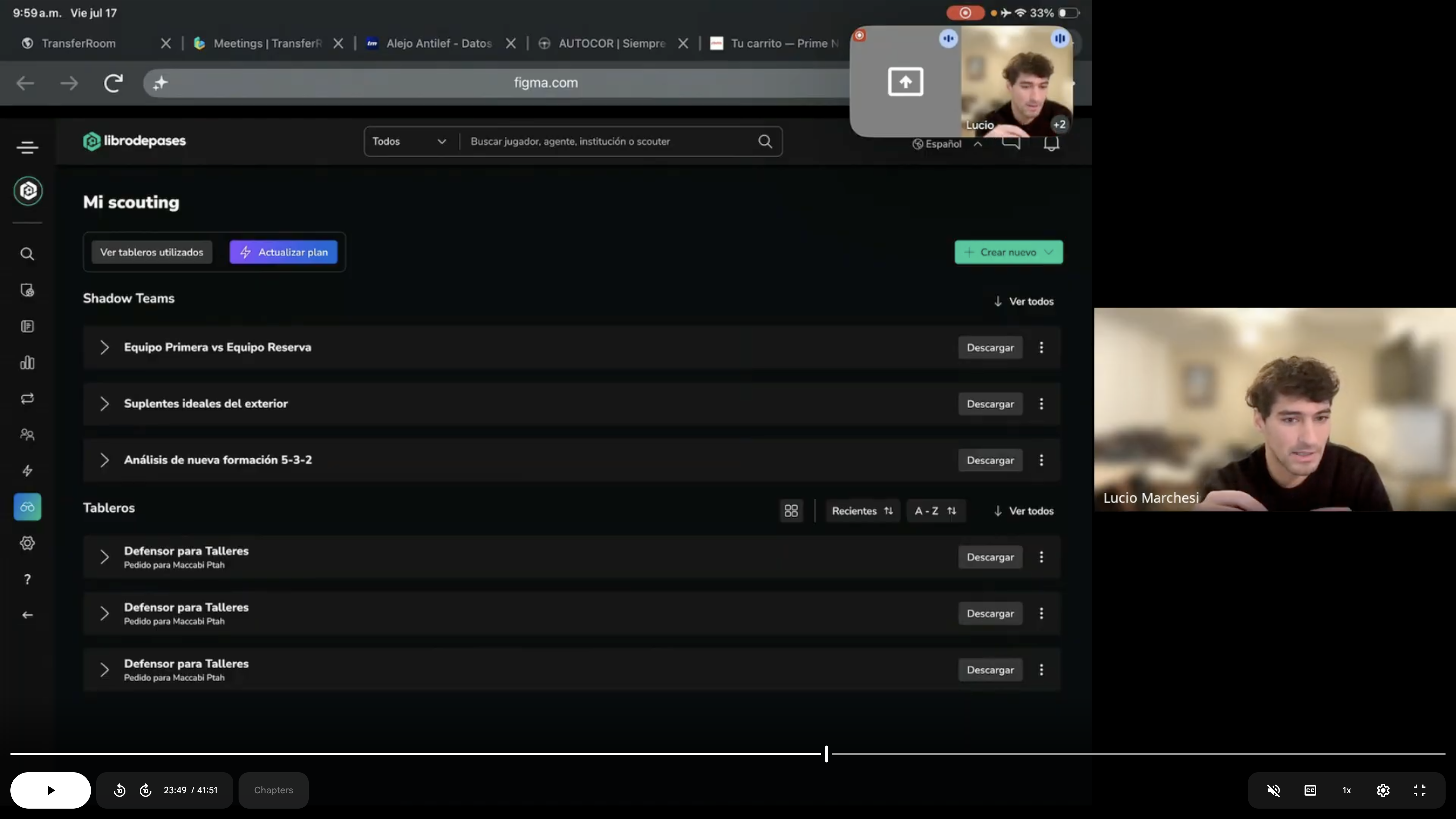 Shadow Teams — client meeting, user interview and prototype validation